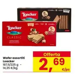 Interspar Wafer assortiti Loacker offerta