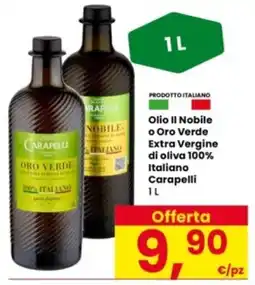 Interspar Olio Il Nobile o Oro Verde Extra Vergine di oliva 100% Italiano Carapelli offerta