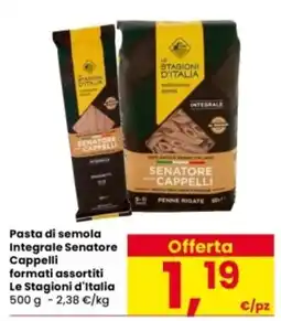 Interspar Pasta di semola integrale senatore cappelli offerta