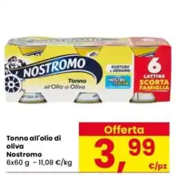 Interspar Tonno all'olio di oliva Nostromo offerta
