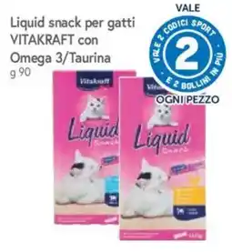 Galassia Liquid snack per gatti Vitakraft con Omega 3/Taurina offerta