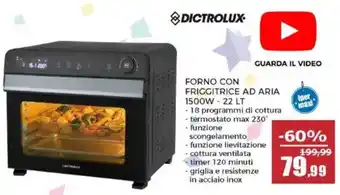 Forno con friggitrice ad aria Dictrolux