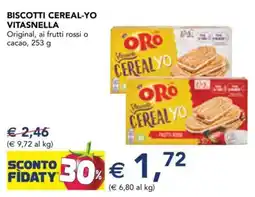 Esselunga Biscotti cereal-yo Vitasnella offerta
