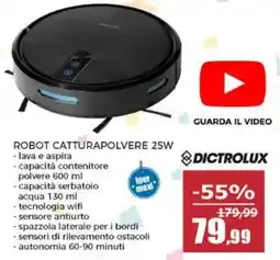 Happy Casa Robot catturapolvere Dictrolux 25W offerta