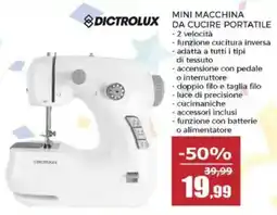 Happy Casa Mini macchina da cucire portatile Dictrolux offerta