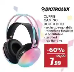 Happy Casa Cuffie gaming bluetooth Dictrolux offerta