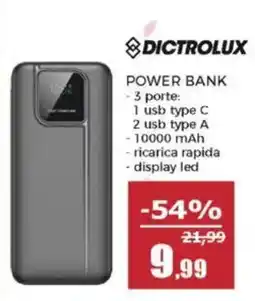Happy Casa Power Bank Dictrolux offerta