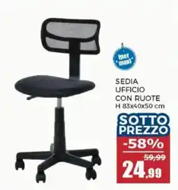 Happy Casa Sedia ufficio con ruote offerta