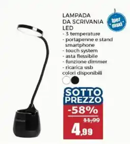 Happy Casa Lampada da scrivania LED offerta