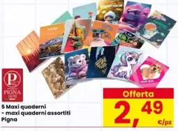Interspar Maxi quaderni assortiti Pigna offerta