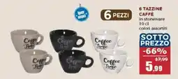 Happy Casa Tazzine caffè Coffee Time offerta