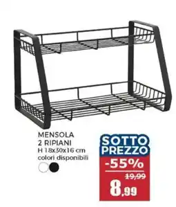 Happy Casa Mensola 2 ripiani offerta
