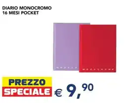 Esselunga Diario monocromo 16 mesi pocket offerta