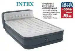 Happy Casa Intex materasso gonfiabile matrimoniale offerta