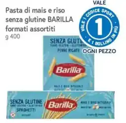 Galassia Pasta di mais e riso senza glutine Barilla offerta