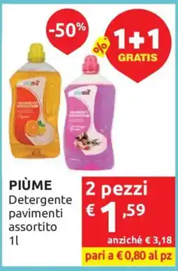 Ipersoap Piùme Detergente pavimenti assortito offerta