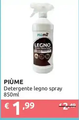 Ipersoap Piùme Detergente legno spray offerta