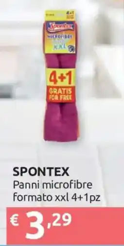 Ipersoap Spontex panni microfibra offerta