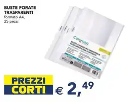 Esselunga Buste forate trasparenti Colorosa offerta
