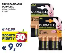 Esselunga Pile ricaricabili Duracell offerta