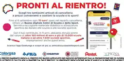 Esselunga Buono digitale Amici di Scuola e dello Sport offerta