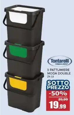 Happy Casa Tontarelli 3 pattumiere moda double offerta