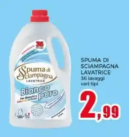 Happy Casa Spuma di sciampagna lavatrice Bianco puro offerta
