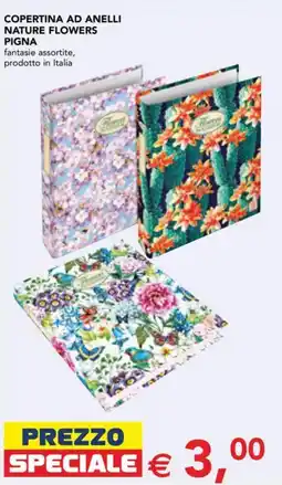 Esselunga Copertina ad anelli Nature Flowers Pigna offerta