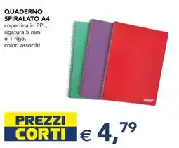 Esselunga Quaderno spiralato A4 offerta