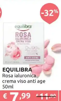 Ipersoap Equilibra Rosa ialuronica crema viso anti age offerta