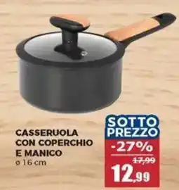 Happy Casa Casseruola con coperchio e manico offerta