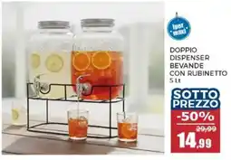 Happy Casa Doppio dispenser bevande con rubinetto offerta