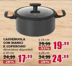 Happy Casa Casseruola con manici e coperchio offerta