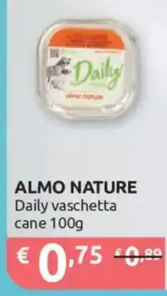 Ipersoap ALMO NATURE Daily vaschetta cane offerta