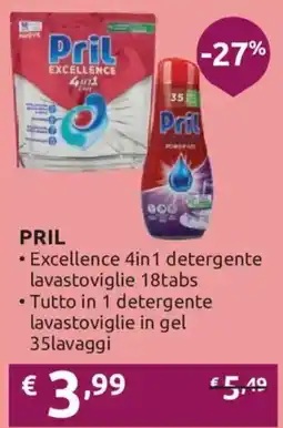 Ipersoap Pril Excellence 4in1 detergente lavastoviglie offerta