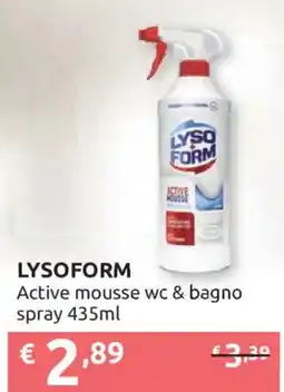 Ipersoap Lysoform Active mousse wc & bagno spray offerta