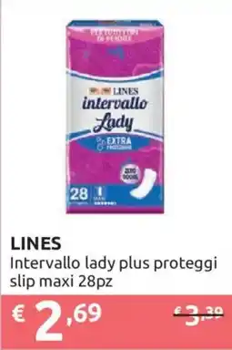 Ipersoap Lines intervallo lady plus proteggi slip maxi offerta