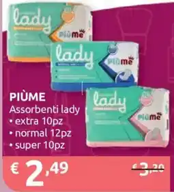 Ipersoap Assorbenti lady Piùme offerta