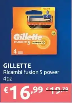 Ipersoap Gillette Ricambi fusion 5 power offerta