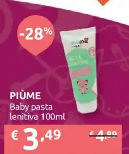 Ipersoap Piùme baby pasta lenitiva offerta