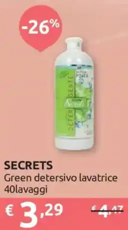 Ipersoap Secrets Green detergente lavatrice offerta