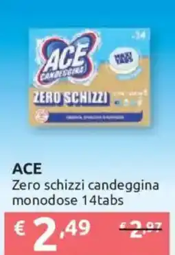 Ipersoap ACE Zero schizzi candeggina offerta