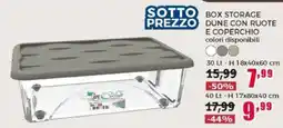 Happy Casa Box storage Dune con ruote e coperchio offerta