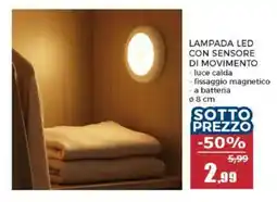 Happy Casa Lampada led con sensore di movimento offerta