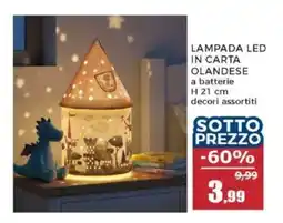 Happy Casa Lampada LED in carta olandese offerta