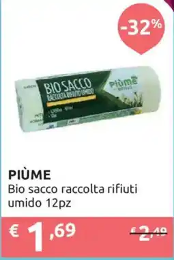 Ipersoap Piùme bio sacco raccolta rifiuti umido offerta