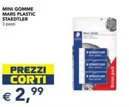 Esselunga Mini gomme mars plastic staedtler offerta
