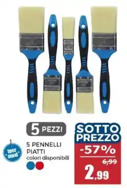 Happy Casa 5 pennelli piatti offerta