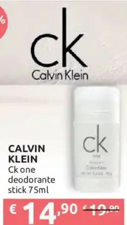 Ipersoap Calvin Klein Ck one deodorante stick offerta