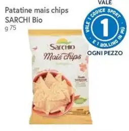 Galassia Patatine mais chips Sarchio Bio offerta